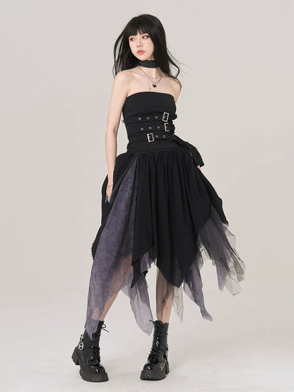 Irregular Multi-Layer Mesh Skirt