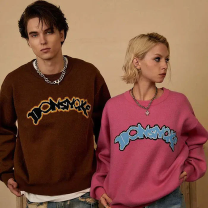 game font logo sweater