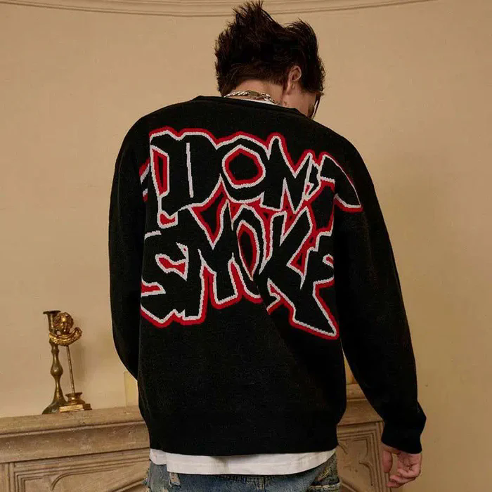 game font logo sweater